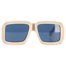 Loewe- Loewe x Paula's Ibiza Square-Frame Sunglasses in Ivory Acetate-White,Cream