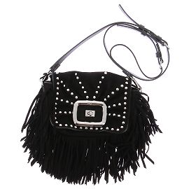 ROGER VIVIER Sacs à main T. Suède Noir