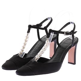 J.CREW Heels T.US 7 Cloth Black