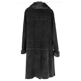 Autre Marque-NON SIGNE / UNSIGNED Coats T.FR 38 Leather-Black