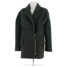 ALEXANDER WANG Coats T.US 2 Wool Green