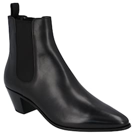 Céline-Celine black chealsea boot-Black