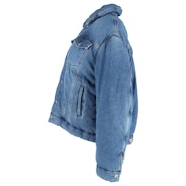 Loewe-Loewe Padded Denim Jacket in Blue Denim-Blue,Light blue