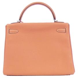 Hermès-Hermes Kelly 32cm Handbag in Crevette-Coral