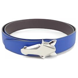 Hermès-Hermes HERMES Belt-Brown,Blue