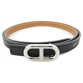 Hermès-Hermes HERMES Belt-Brown,Black
