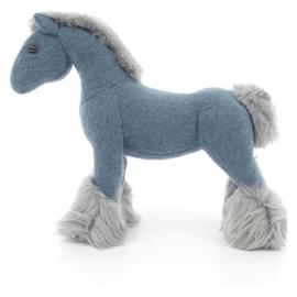 Hermès-Hermes Hermie PM Plush Toy-Blue