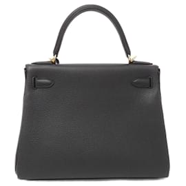 Hermès-Hermes Kelly 28cm Handbag-Black