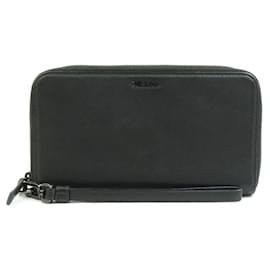 Prada-Prada Black Leather Long Bill Wallet-Black