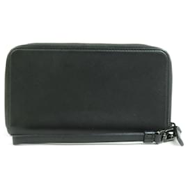 Prada-Prada Black Leather Long Bill Wallet-Black