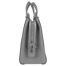 Gucci-Gucci GG Embossed Leather Handbag-Brown
