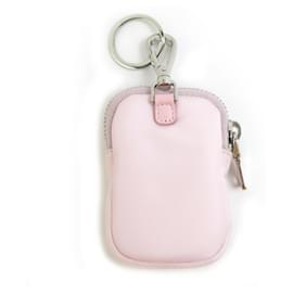 Prada-Prada Light Pink and Silver Handbag Charm-Silvery,Pink