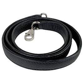 Hermès-Hermes Black Taurillon Clemence Shoulder Strap-Black