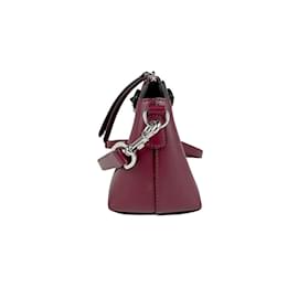 Fendi-Sac à épaule en cuir bordeaux Fendi-Bordeaux