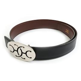Hermès-Hermes Box Calf Leather Belt-Brown,Black