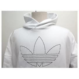 Balenciaga-NINE HOODIE SWEATSHIRT WITH HOOD BALENCIAGA X ADIDAS TREFOIL 712396 T L 52-White