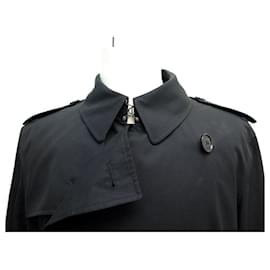 Burberry-BURBERRY COURT WIMBLEDON 8015237 WATERPROOF BELT 52 L TRENCH COAT-Black