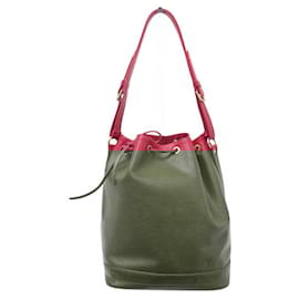 Louis Vuitton-VINTAGE LOUIS VUITTON NOE GM EPI LEATHER RED HAND BAG-Red