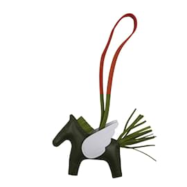Hermès-Hermes Rodeo Pegasus PM Bag Charm-Red