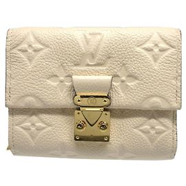 Louis Vuitton Monogram Empreinte Tri-Fold Geldbörse Roh