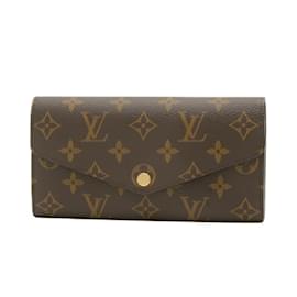 Louis Vuitton-Louis Vuitton Monogram Portefeuille Sarah Long Wallet-Brown,Monogram