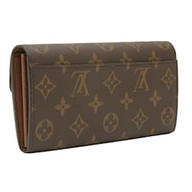 Louis Vuitton-Louis Vuitton Monogram Portefeuille Sarah Long Wallet-Brown,Monogram
