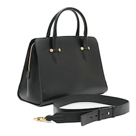 Salvatore Ferragamo-Salvatore Ferragamo Today Bag in Black Leather-Black