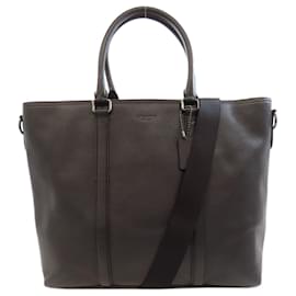 Coach-Coach 56660 Leather Tote Bag for Men-Black