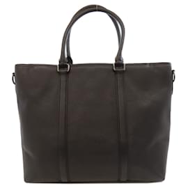 Coach-Coach 56660 Leather Tote Bag for Men-Black