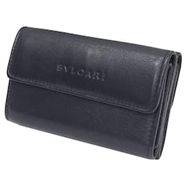 Bulgari-Bvlgari Compact Folding Wallet-Black