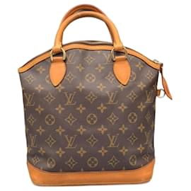 Louis Vuitton-Canvas Monogram Lockit Vertical PM Brown-Brown