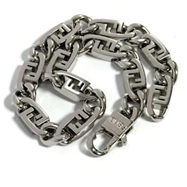 Fendi-Fendi Men's Orlock Bracelet in Silver-Other