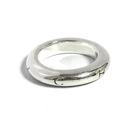 Chanel-Chanel Women's Silver 925 Logo Band Ring-Other