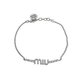 Miu Miu Silber Charm-Armband Silber