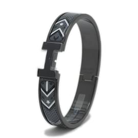 Hermès-Hermes Enamel Bracelet Click HH Bandana So Black Grand Classic-Other