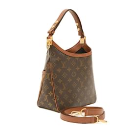 Louis Vuitton-Louis Vuitton Monogram Reverse Hobo Dauphine PM Shoulder Bag-Monogram