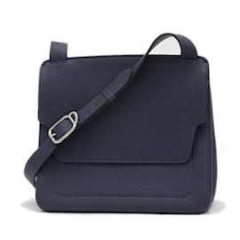Hermès-Hermes Maricel PM Togo Handbag in Blue Indigo-Blue