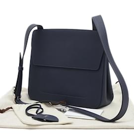 Hermès-Hermes Maricel PM Togo Handbag in Blue Indigo-Blue
