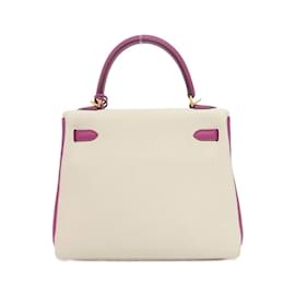 Hermès-Hermes Kelly 25cm Handbag in Rose Purple-Purple
