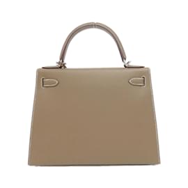 Hermès-Hermes Kelly 28cm Handbag in Etoupe Gray-Taupe