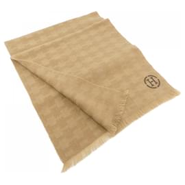 Hermès-Hermes Cashmere Stole-Beige
