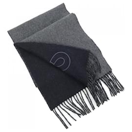Hermès-Hermes Cashmere Shawl in Gray-Brown