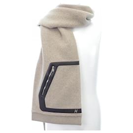 Hermès-Hermes Cashmere Scarf-Beige