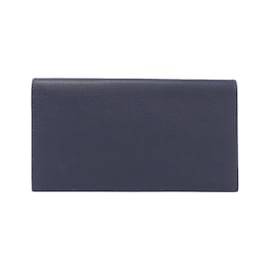 Hermès-Hermes MC2 Fleming Jungle Long Wallet-Blue