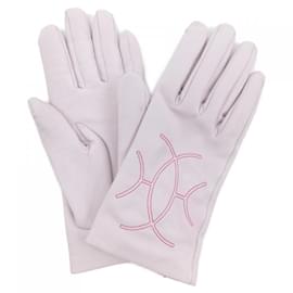 Hermès-Hermes Pink Warm Gloves-Pink