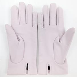 Hermès-Hermes Pink Warm Gloves-Pink