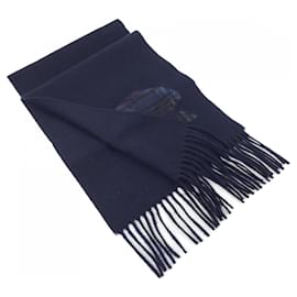 Hermès-Hermes Cashmere Shawl in Navy-Navy blue