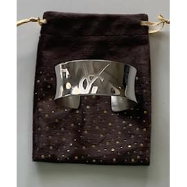 Yves Saint Laurent-925 silver cuff-Silvery