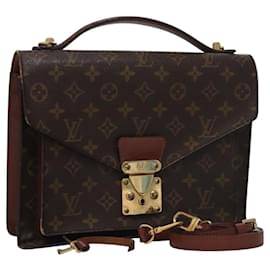 Louis Vuitton-LOUIS VUITTON Monogram Monceau 28 Hand Bag 2way M51185 LV Auth 96724-Monogram