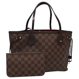 Louis Vuitton-LOUIS VUITTON Damier Ebene Neverfull PM Tote Bag N51109 LV Auth PP192-Other